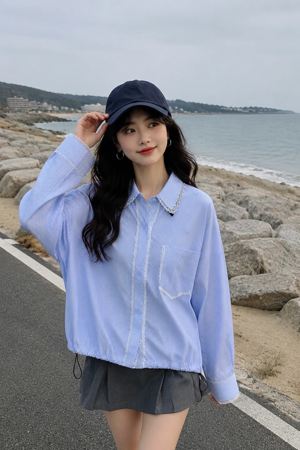 海岸旅拍成片